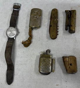 1 Konvolut diverse (1 Uhr, 1 Klappmesser, 3 Feuerzeuge, 1 Bleistiftspitzer - Bild 1 von 13