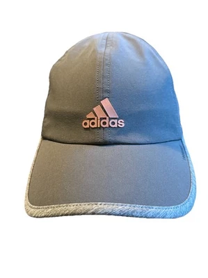Unisex Adult Super Light Weight ADIDAS CAP Gray Pink Logo Aeroready Hook & Loop - Image 1 of 4