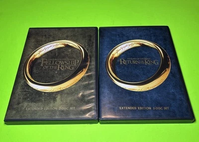 THE LORD OF THE RINGS Fellowship Of Ring Return King Extended 2 Disc Edition DVD - Image 1 of 4