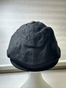 NWT Goorin Bros Newspaper Boy Flat Hat Mens Black Medium - Picture 1 of 11