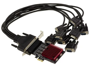 Carte Contrôleur PCIe série RS232 DB9 8 Ports CHIPSET ASIX AX99100 - Afbeelding 1 van 5