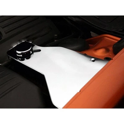 Cubierta de tanque de agua de acero inoxidable pulido para Chrysler/Dodge Charger/300 Hellcat 11-15 Foto 1 de 4