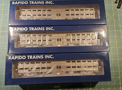 Coches de cercanías Rapido Gallery escala HO nuevos en caja (1 coche de cabina, 2 coches de autocar) Foto 1 de 4
