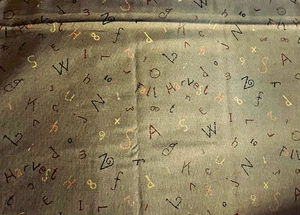 Primitive Folk Art Alphabet Toss Seasons of 1823 Fall Spectrix 2003 19"x9" - Picture 1 of 5