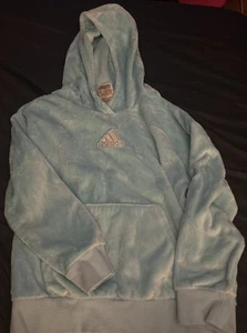  ADIDAS HOODIE Junior Girl Size M Super Plush throughout Super Soft & Comfy - Picture 1 of 1