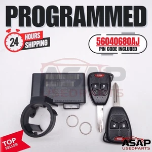 🍎 VIN PROGRAMMED PLUG & PLAY IMMOBILIZER CALIBER COMPASS PATRIOT 56040680AJ 🍎 - Picture 1 of 9