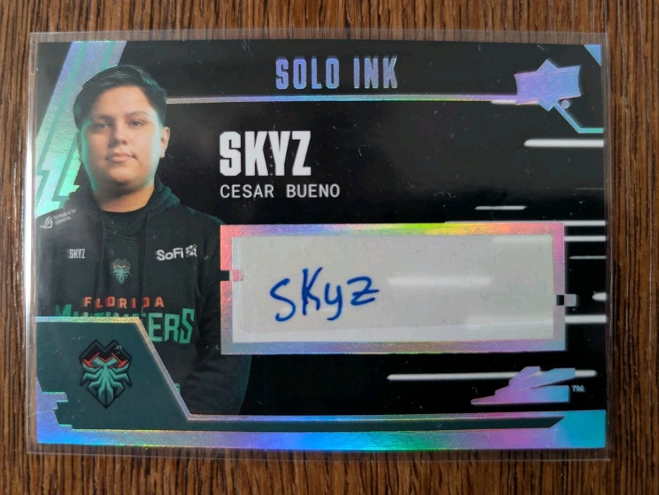 SKYZ Cesar Bueno 2021 Upper Deck CALL OF DUTY LEAGUE SOLO INK AUTO Card PWE - Image 1 of 1