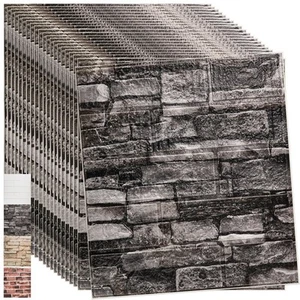 3D Brick Peel and Stick Wallpaper, 3D Wall Panels Self Adhesive, Removable Wa... - Picture 1 of 8