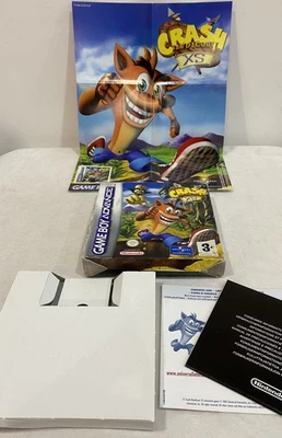 Crash Bandicoot XS GBA Box Manuals & Poster Only Nintendo Gameboy Advance Rare - Image 1 of 4