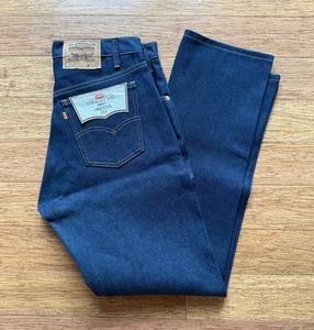 Vintage Levis 80er 505 Orange Tab 20505-0217 Denim Jeans Hergestellt in den USA 36 x 32 Neu mit Etikett - Bild 1 von 16