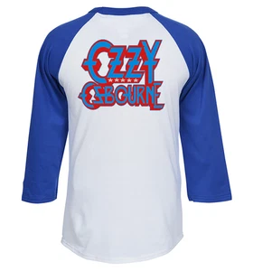 Ozzy Osbourne Neu T SHIRT Heavy Metal alle Größen S - 3XL blau-weiß Raglan - Bild 1 von 2