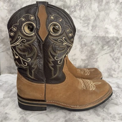 La Sierra Western Botas Para Hombres 8 Marrón Cuero Vaquero Rodeo Trabajo Informal Zapatos Foto 1 de 4