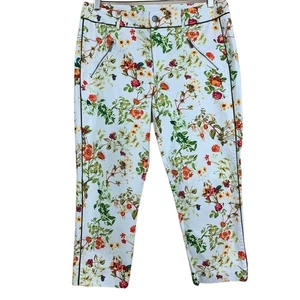 Disney Alice Through The Looking Glass Floral Print Pants - Size 8 - Picture 1 of 8