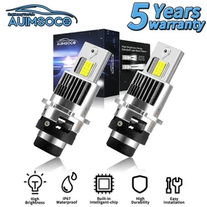 For Mercedes-Benz SL65 AMG 2005-2008 D2S LED Headlight White Bulbs High Low Beam - Picture 1 of 11