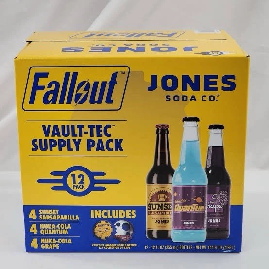 Fallout x Jones Soda Co - Vault-Tec Supply Pack Costco Exclusive 12 Pack Bonus - Image 1 of 2