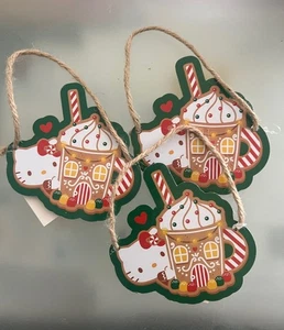 NEW Nwt Hello Kitty Christmas Ornament Metal Tin by Sanrio Decorations - Picture 1 of 2