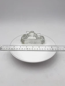VTG, Tank, Two Cannons, Glass Candy Container, Victory Glass, c1943, Jeanette PA - Picture 1 of 10