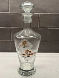 De colección. BOHEMIAN Jarra de Licor con Tapón 12" + 5 Vasos 6" Pintado a Mano - Imagen 1 de 7