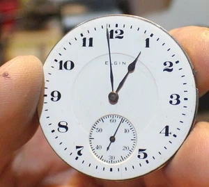 RELOJ BOLSILLO ELGIN 1917 VINTAGE TALLA 16 MOVIMIENTO 387 MODELO 7 FUNCIONANDO - Imagen 1 de 2