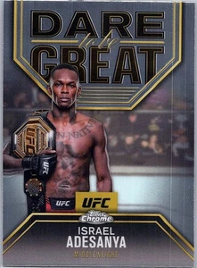 2025 Topps Chrome UFC - Israel Adesanya #DBG-10 Dare To Be Great - Bild 1 von 2