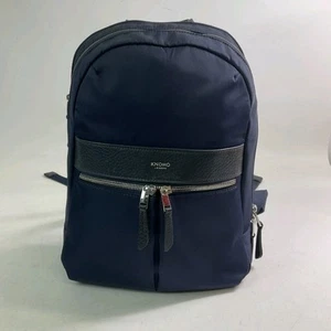 Knomo London Beaufort Navy Laptop Backpack 14” Work Bag - Medium Size - Photo 1/17