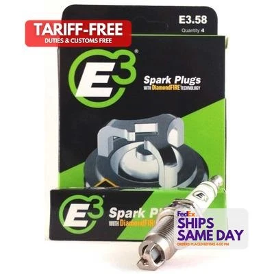 E3 Spark Plugs E3PE3.58 14 mm Thread Gasket Seat Spark Plug Performance Parts - Image 1 of 4