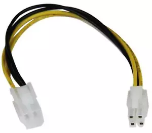 STARTECH - ATXP4EXT - 4 Polig ATX 12v PSU CPU Verlängerungskabel Kabel - Bild 1 von 2