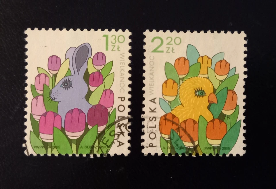 Juego completo de sellos usados Polonia / Polska: Semana Santa 2005 Foto 1 de 1