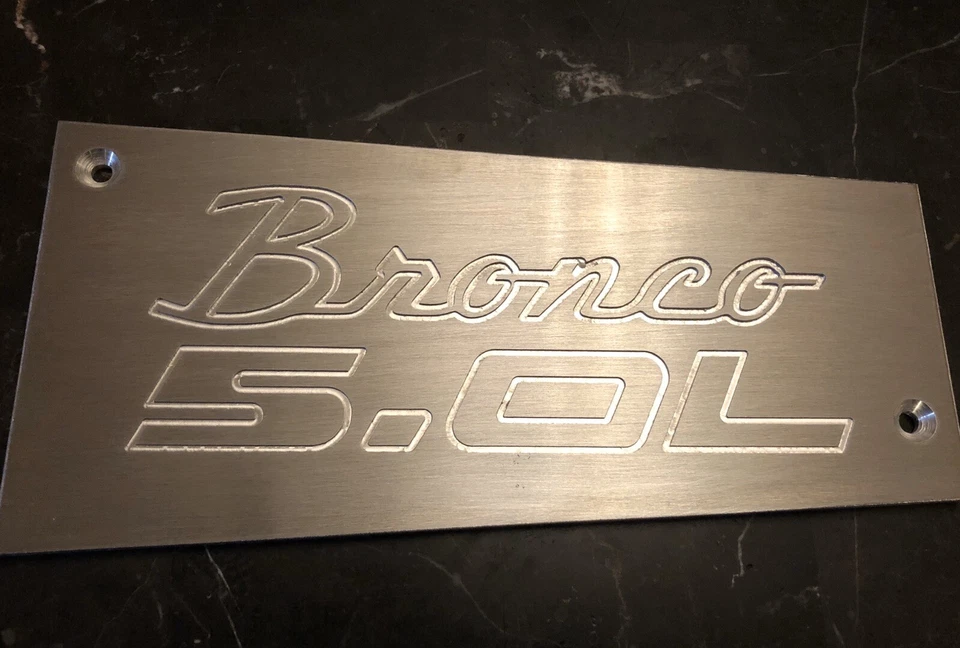 Placa colector admisión aluminio personalizado Ford 5.0 GT40 Bronco Foto 1 de 1