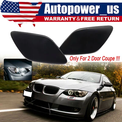 Par de cubiertas de arandela de faros para BMW 328i 335i 2007-10 cupé izquierda y derecha Foto 1 de 4