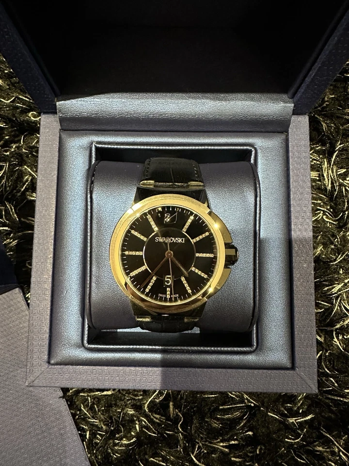 Reloj Swarovski Hombre Raro Cristal Bling  Foto 1 de 4