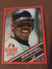 1990 KEVIN MITCHELL WONDER BREAD STARS BASEBALL CARD SF FRANCISCO GIANTS #7 METS