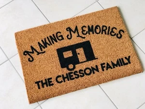 Personalised Camping Doormat | Camping Gift - Picture 1 of 5