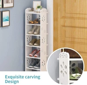 Schuhregal 6 Ablagen Schuhablage Schuhständer Schuhschrank 81 x 26 x 25 cm Regal - Bild 1 von 8