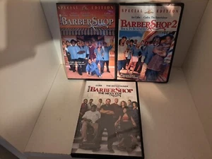 THE BARBERSHOP 1 2 & 3 rare Trilogy Comedy dvd Set ICE CUBE Cedrick Entertainer - Picture 1 of 1