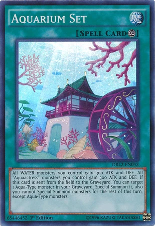 Aquarium Set [DRL2-EN043] Super Rare Lightly Played 1st Edition - Yugioh single - Image 1 of 1