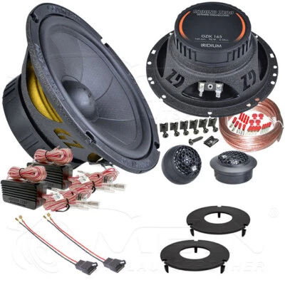 GROUND ZERO LAUTSPRECHER für VW T4 Bus 1996-2003 Front Tür 2-Wege 150W 165 #AJQX - Bild 1 von 4