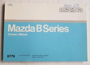 MAZDA B SERIES Owners Manual MAY 1989 #8779-EI-87A B1600 B2000 B2200 B2600 - Picture 1 of 5
