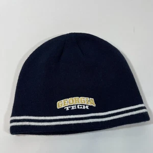 Georgia Tech Yellow Jackets Knit Winter Hat Beanie Stocking Cap NWT - Picture 1 of 6