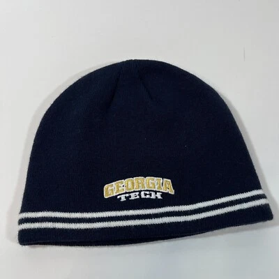 Georgia Tech Yellow Jackets Knit Winter Hat Beanie Stocking Cap NWT - Image 1 of 4