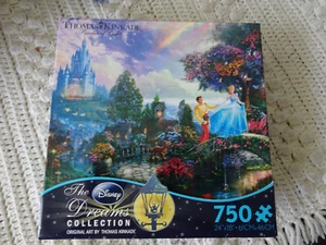 Disney Thomas Kinkade Cenicienta Deseos sobre un Sueño 750 Piezas Puzzle Nuevo - Imagen 1 de 4