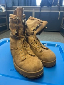 McRae 18-D-1034 Tan Suede Leather Combat Work Boots Gore-Tex Mens Size 11.5R - Picture 1 of 7