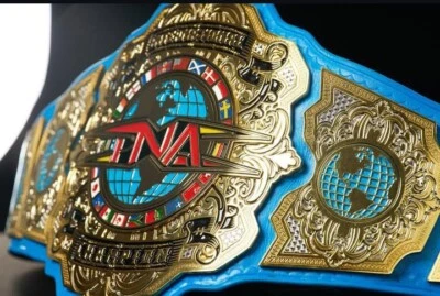 全新 TNA 国际冠军摔跤复制品腰带 2 毫米或 4 毫米黄铜腰带 — 第 1/4 张图片