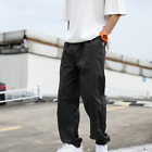 Mens Youth Trend Hip Hop Casual Cargo Pants Loose Athletic Sports Track Trousers