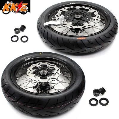 Llantas KKE 17" Supermoto llantas llantas para Suzuki DRZ400S 2000-2024 DRZ400E 00-2007 Foto 1 de 4