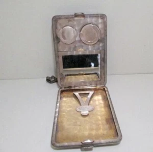 100 GRAMM ANTIK STERLING MINIAUDIERE KOMPAKT MÜNZGELD GELDBÖRSE SCHIEBER ARMBAND - Bild 1 von 1