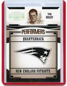 GRIDIRON GEAR 2005 #P-47 TOM BRADY ""INTÉRPRETES"" PLATA #195/250 PATRIOTS, 101021 - Imagen 1 de 1