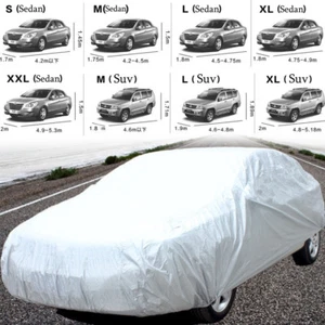 Universal Car Sedan Suv Cover Waterproof Sun Snow Dust Rain Resistant Protection - Picture 1 of 9