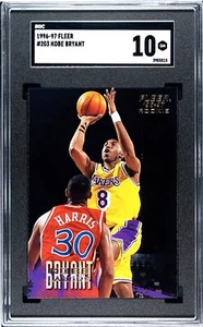 Fleer #203 Kobe Bryant 1996-97 radiocontrol novato SGC 10 GEMA COMO NUEVO 1996 tantos ladrillos... - Imagen 1 de 2