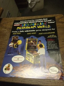 Nintendo SUPER MARIO BROS. MUSHROOM WORLD Máquina Pinball Flyer - Original - Imagen 1 de 1